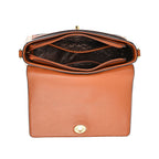 GUANCHI Crossbody Bag with Shoulder Strap - Off White & Brown