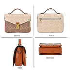 GUANCHI Crossbody Bag with Shoulder Strap - Off White & Brown