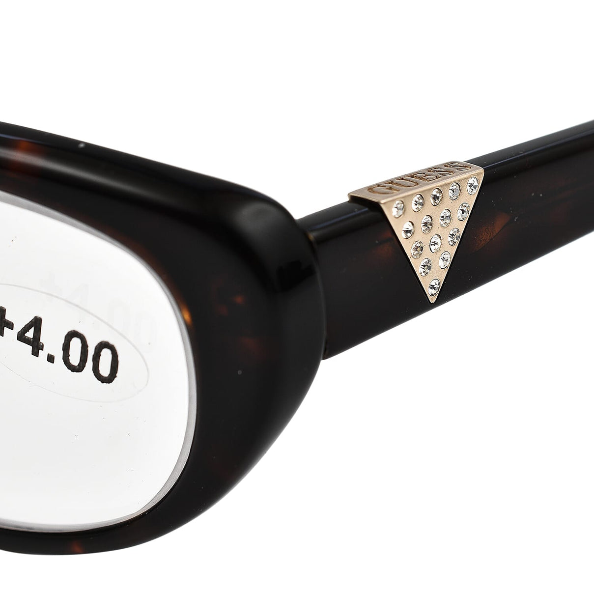 GUESS Cat Eye Tort Frames with Decorative Sides (Power 4.0) - Dark 7750731 5