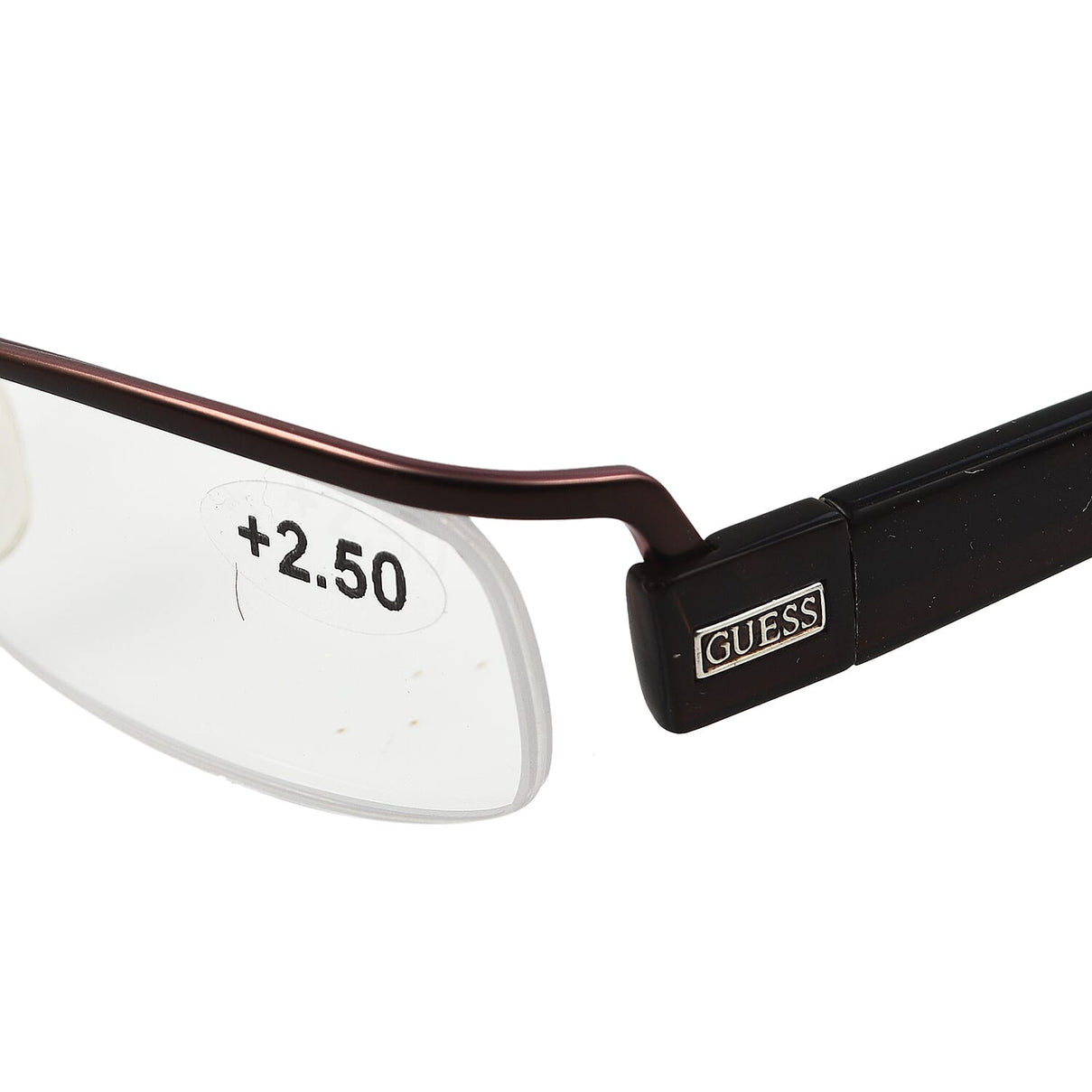 GUESS Half Rim Metal Readers (Power 2.5) - Brown 7750742 3