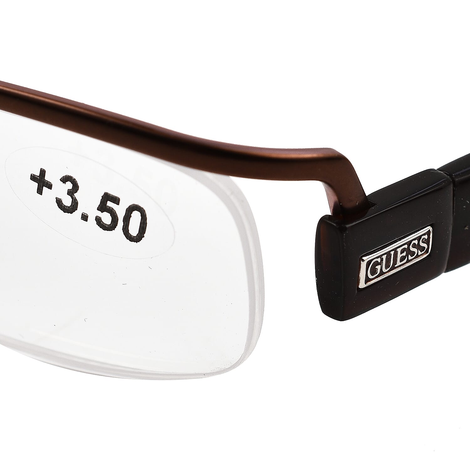 GUESS Half Rim Metal Readers (Power 3.5)  - Brown 7750761 3