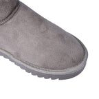 GURU Womens Winter Faux Suede Fluffy Boots (Size 3) - Grey