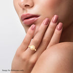 Galatea Pearl - Golden South Sea Momento Talking Pearl Ring in Yellow Gold Overlay Sterling Silver