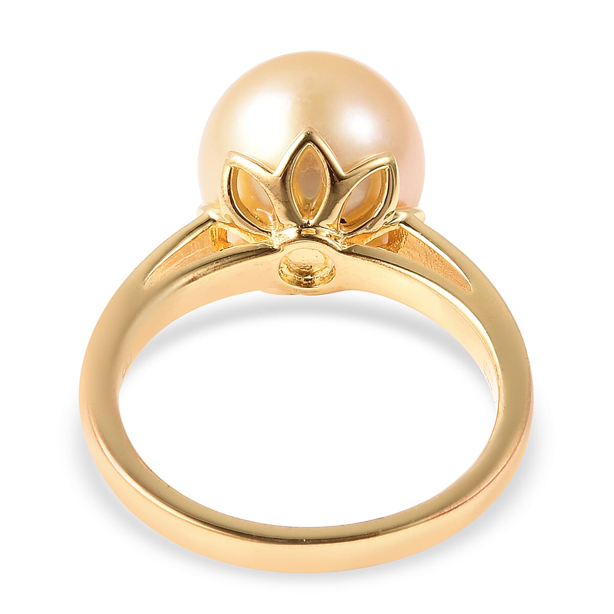 Galatea Golden South Sea Momento Talking Pearl Ring in Yellow Gold Plated Sterling Silver 3715753 5