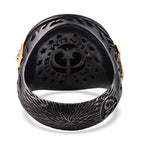 Galatea - The Capitan Collection - Diamond Dragon Ring in  Diamond (SI-GH) & 14K Yellow Gold 3.42 Grams