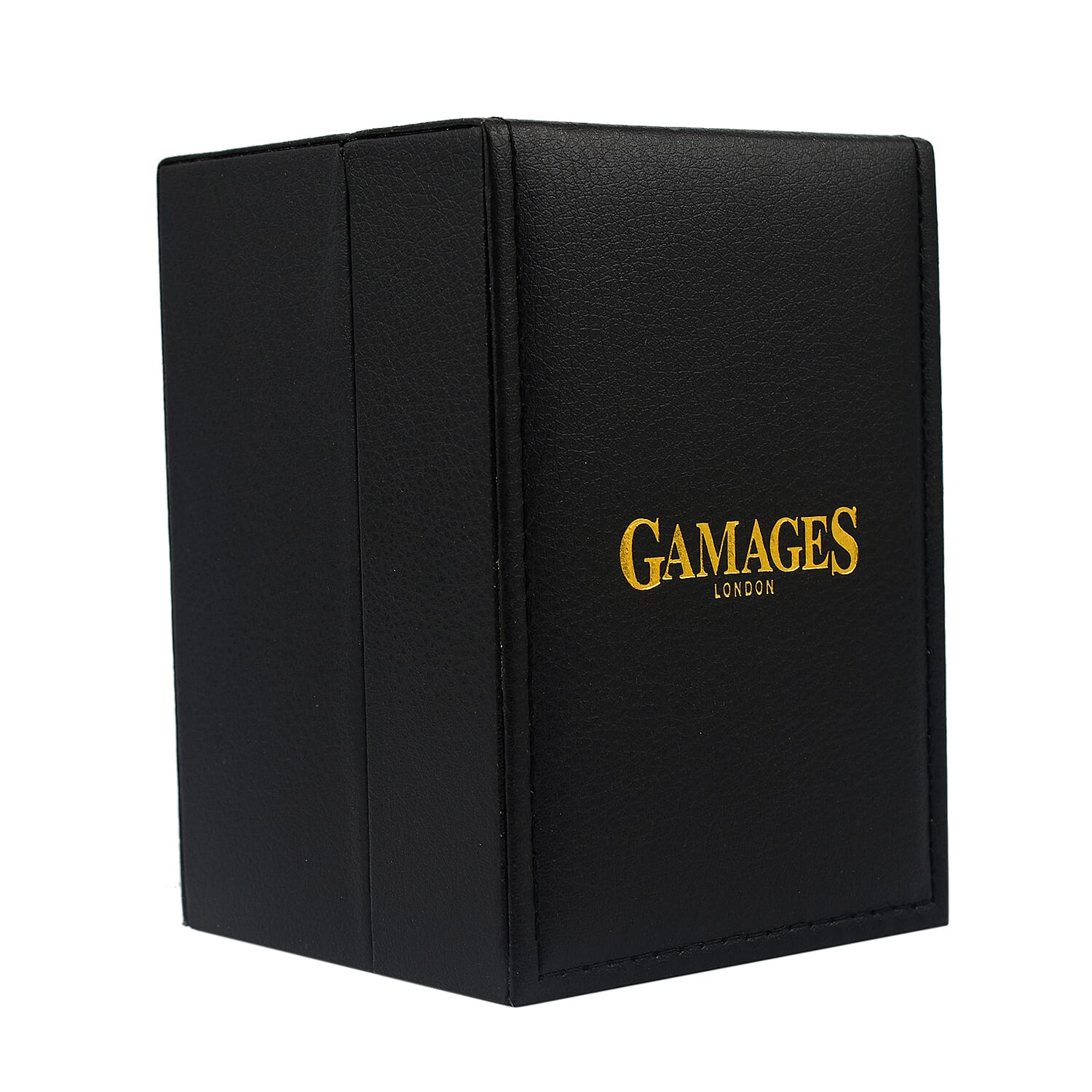 Gamages of London Dame Diamond Swiss Quartz Movement Water Resistant Watch with Navy Blue Leather Strap in Gold Tone 7663858 6