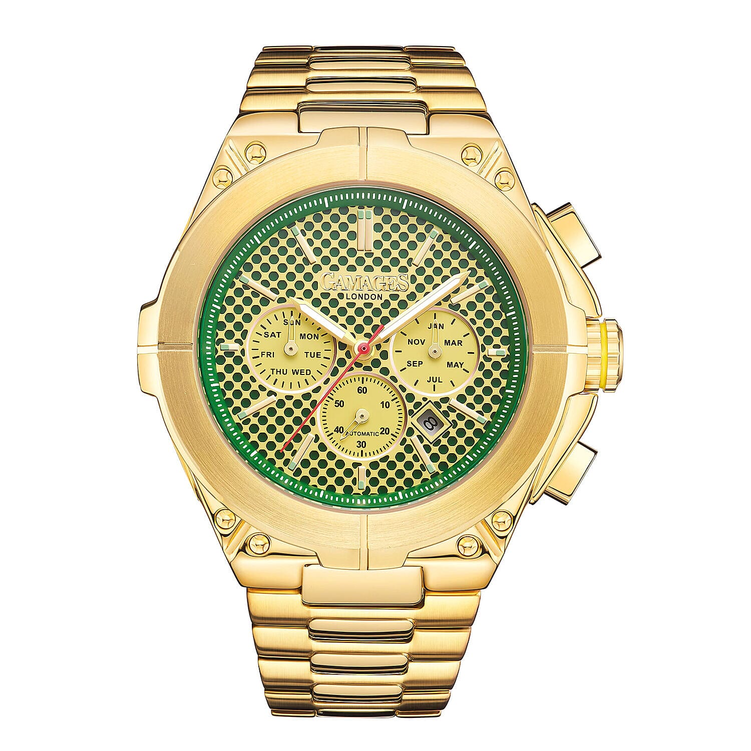 Gamages Of London Automatic Mens Watch in Stainless Steel - Gold 7490484 0