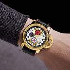Gamages Of London Automatic Mens Watch in Stainless Steel with Black Colour Strap