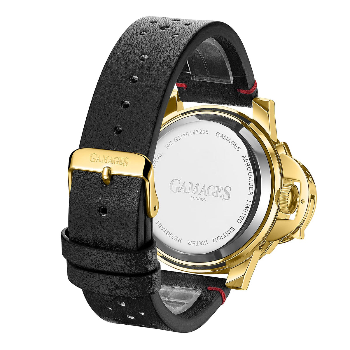 Gamages Of London Automatic Mens Watch in Stainless Steel with Black Colour Strap V32640081 3