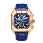 Gamages Of London Automatic Republic Mens Watch with Navy Colour Leather Strap
