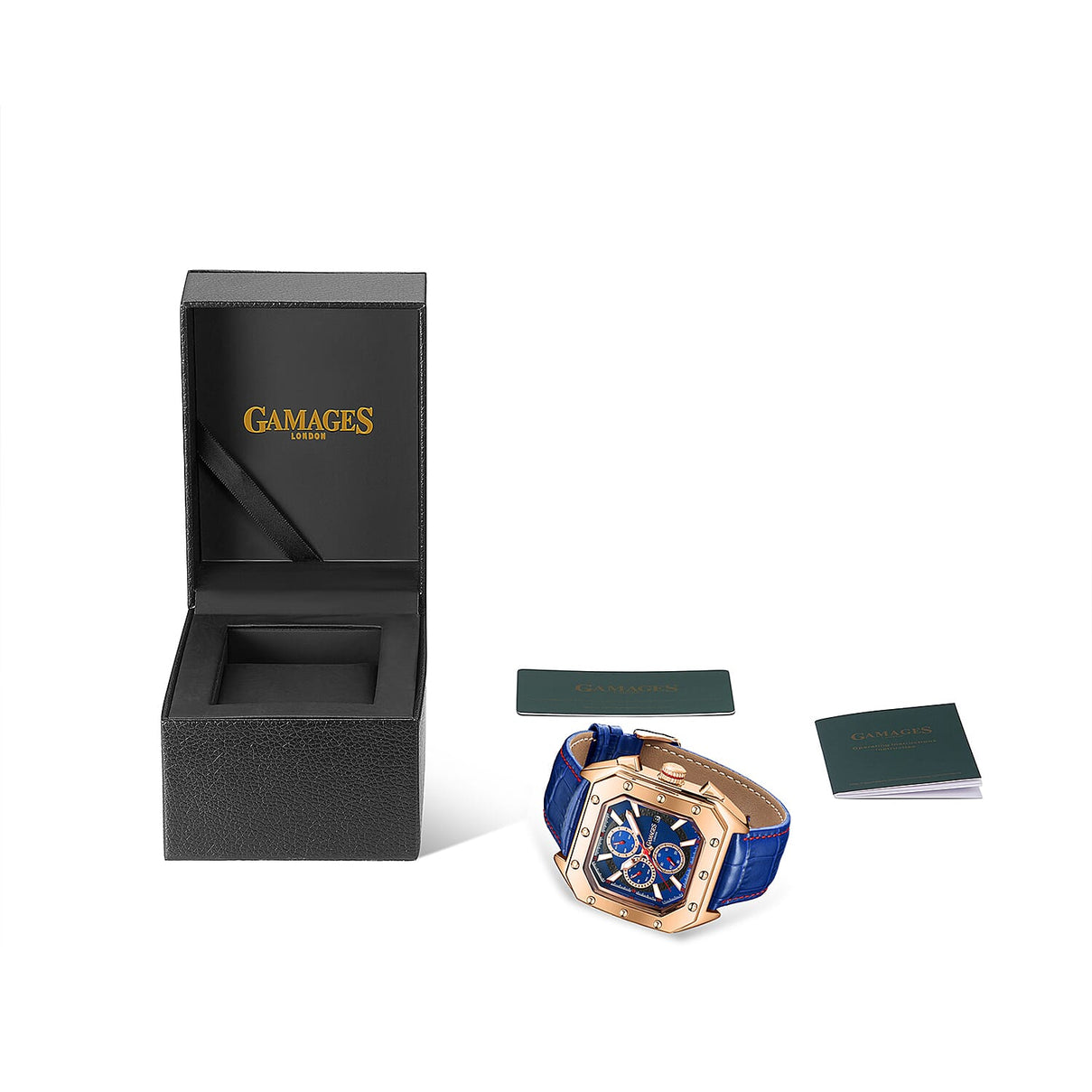 Gamages Of London Automatic Republic Mens Watch with Navy Colour Leather Strap 7260705 4