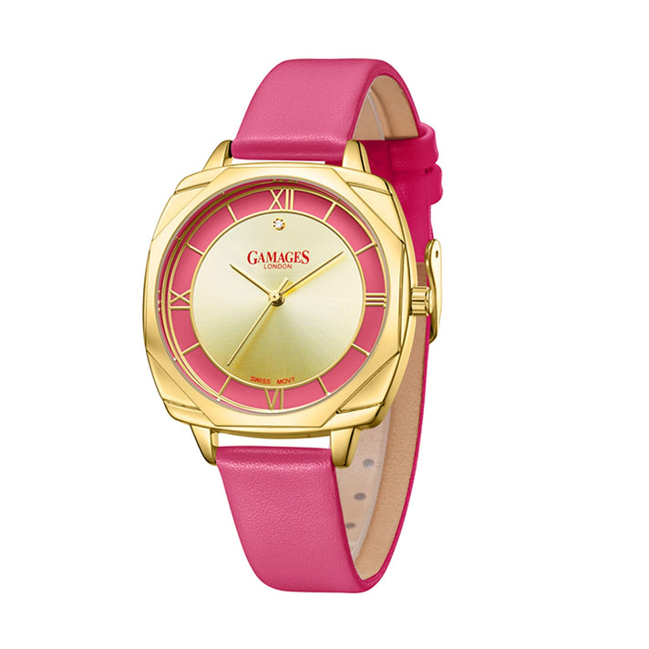 Gamages Of London: Ladies Resplendent Diamond Watch in Stainless Steel with Goldtone 7725050 1