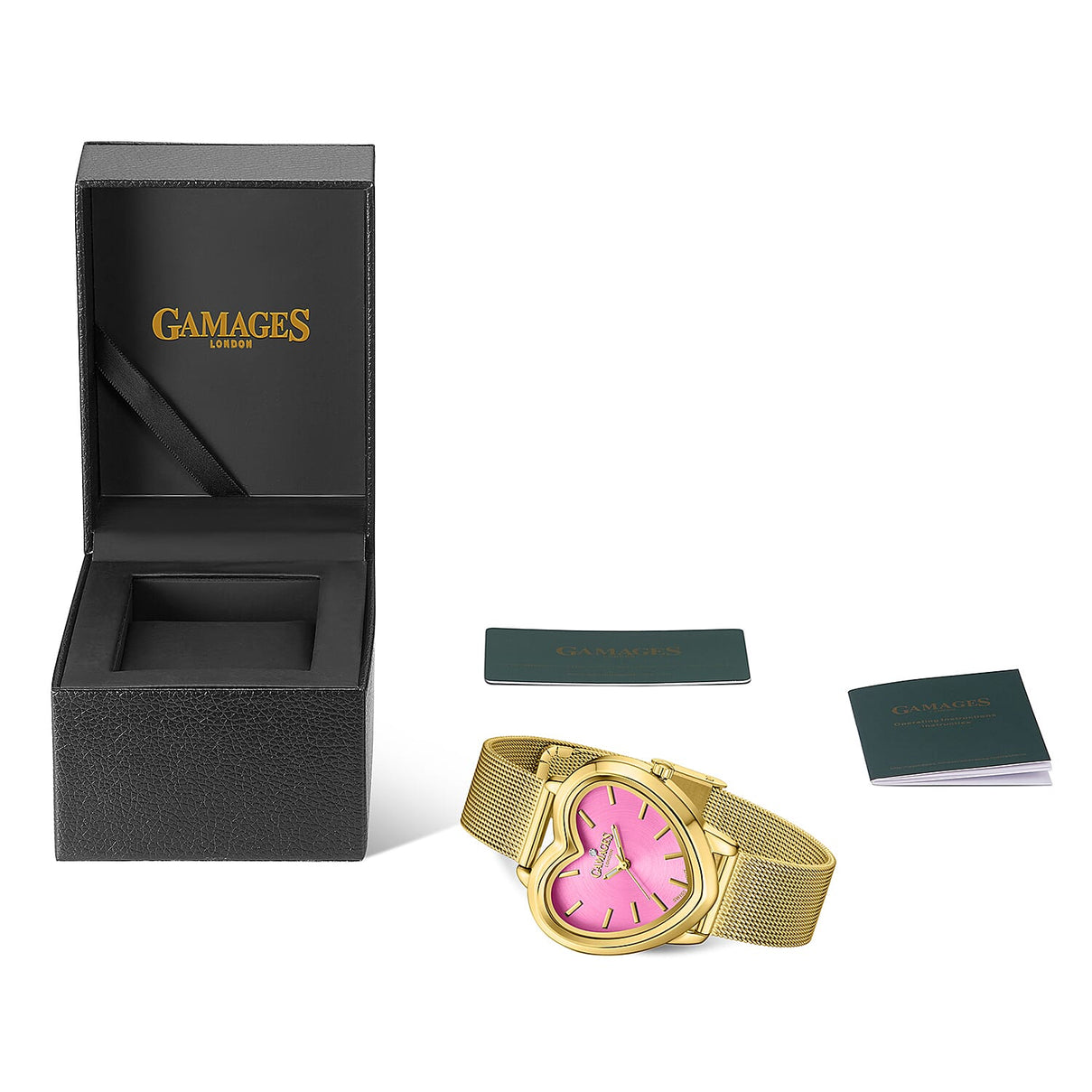 Gamages Of London Affectionate Diamond Swiss Quartz Ladies Watch With 5 Year Warranty - Pink 7931055 4
