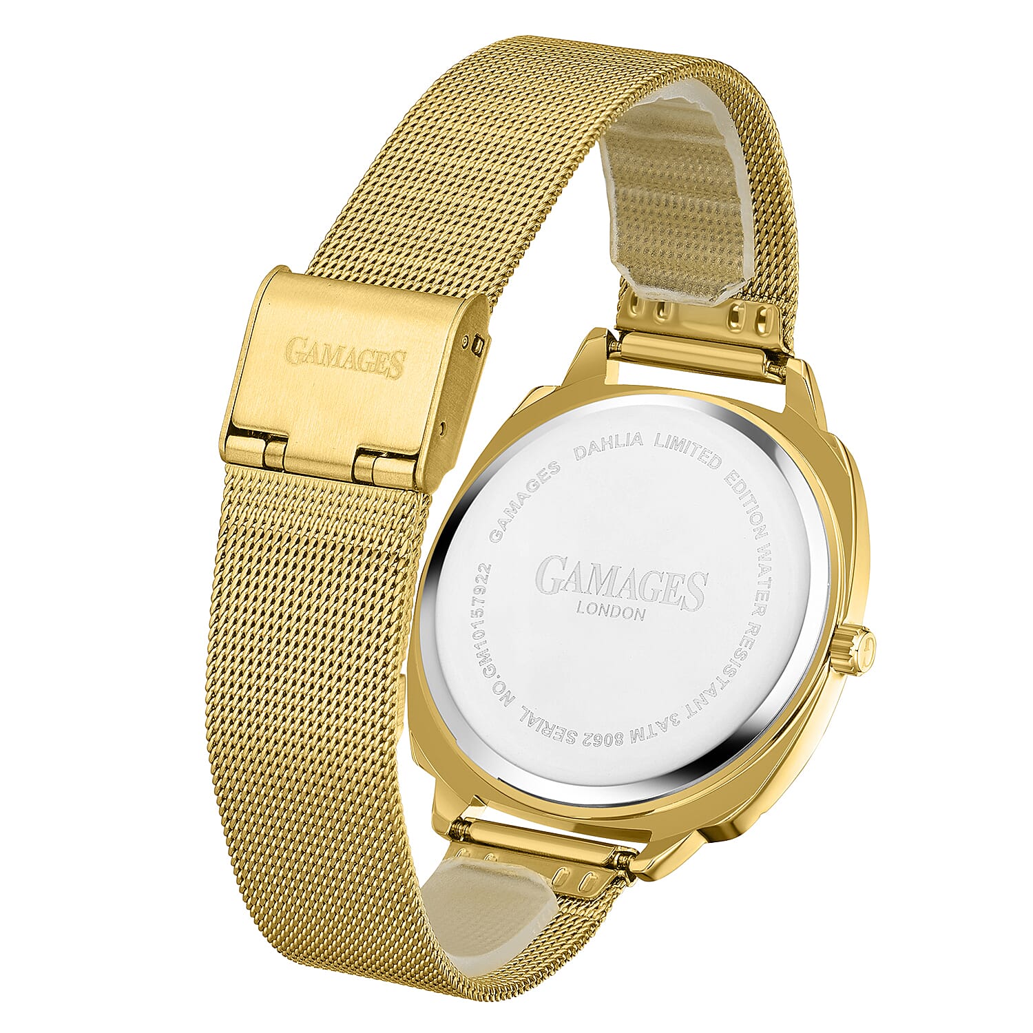 Gamages of London Dahlia Diamond Swiss Quartz Movement WR Ladies Watch with Milanese Bracelet V32536069 4