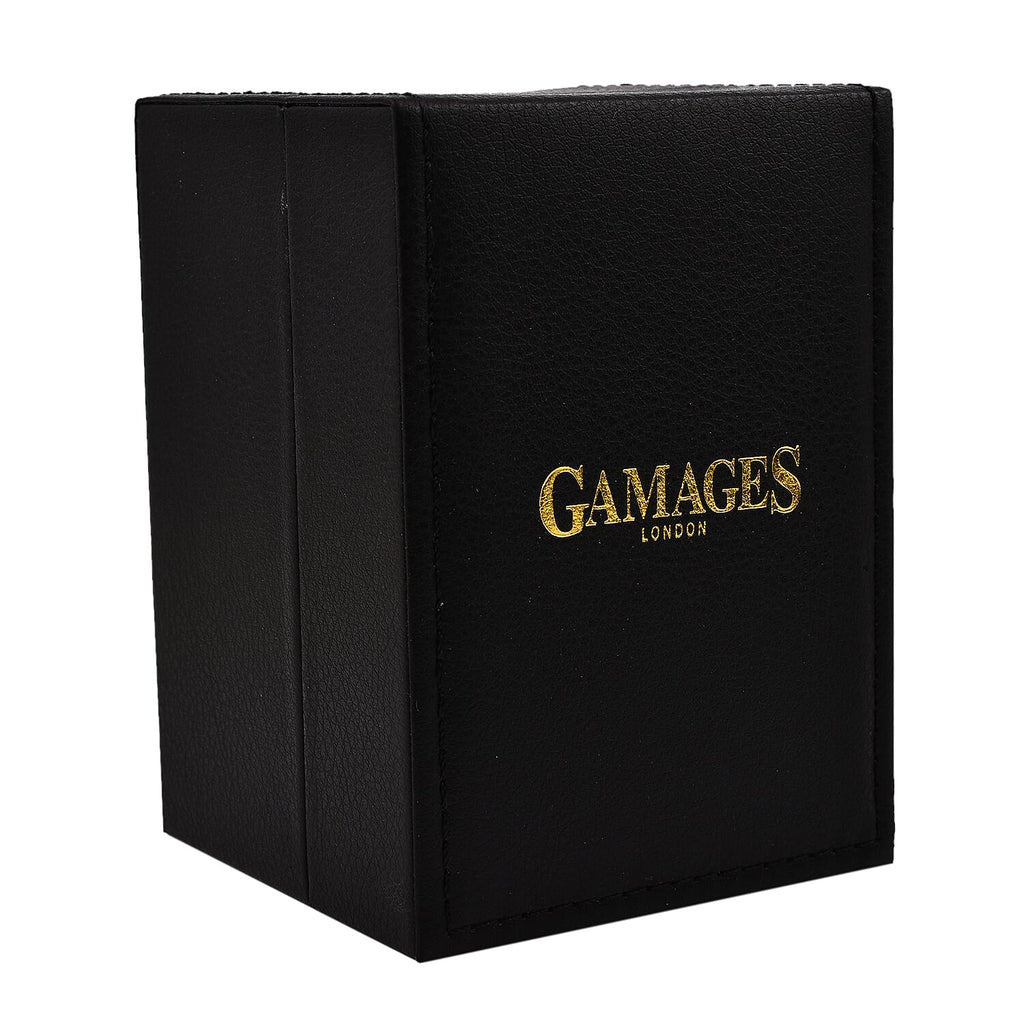 Gamages of London Gyre Diamond Swiss Quartz Movement Water Resistant Raspberry Dial   Watch in Stainless Steel - Rose Raspberry