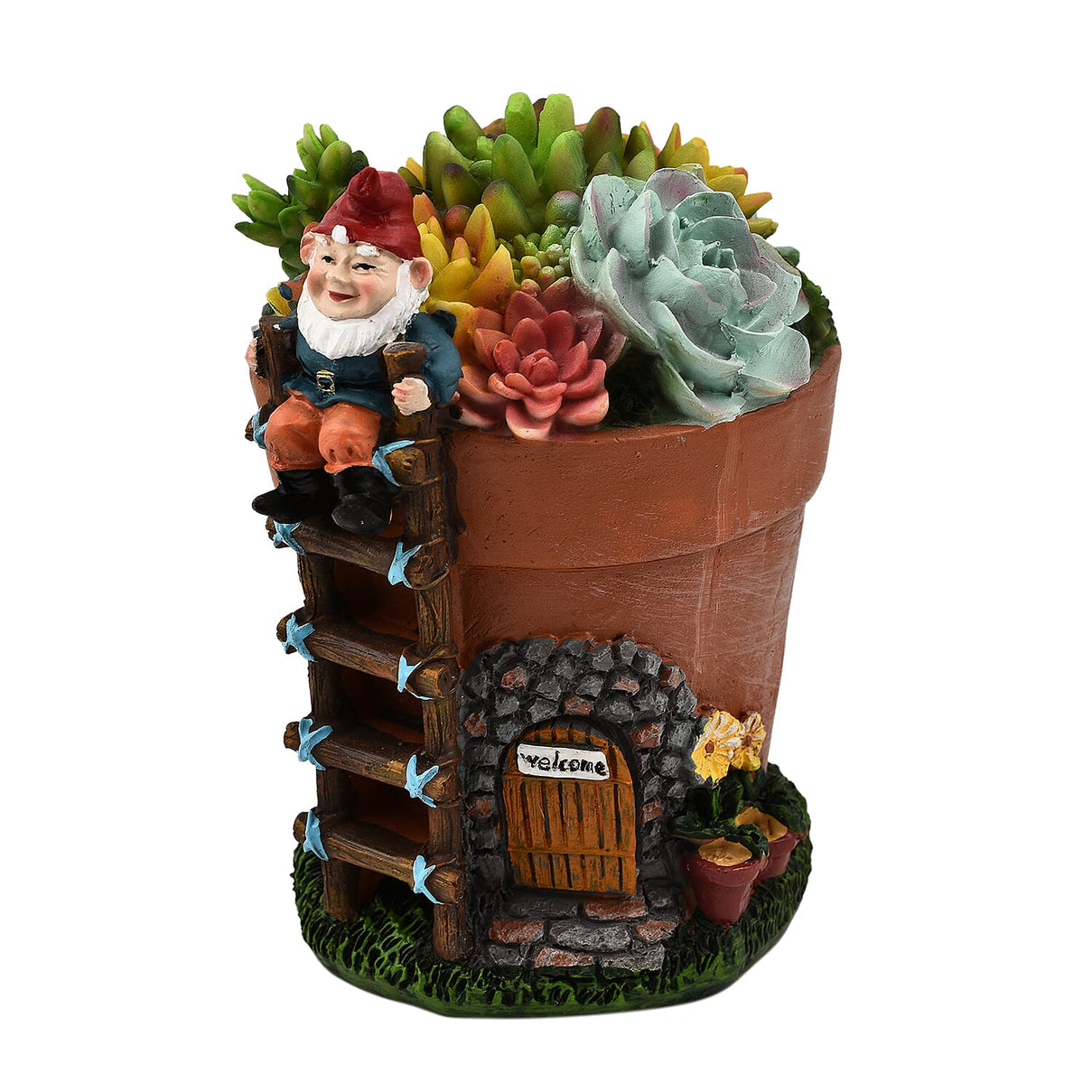 Garden Succulent Gnome House 7698778 2