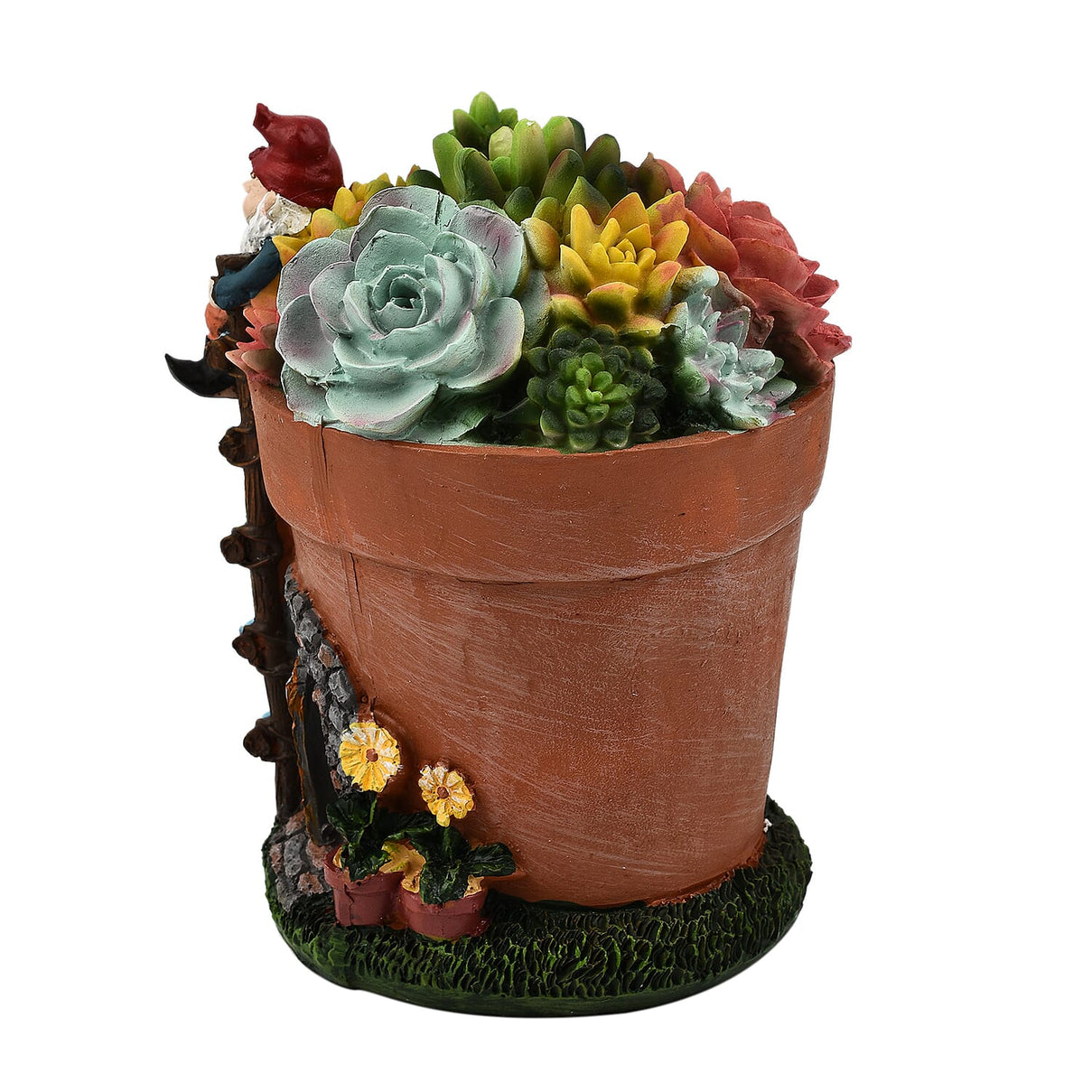 Garden Succulent Gnome House 7698778 3