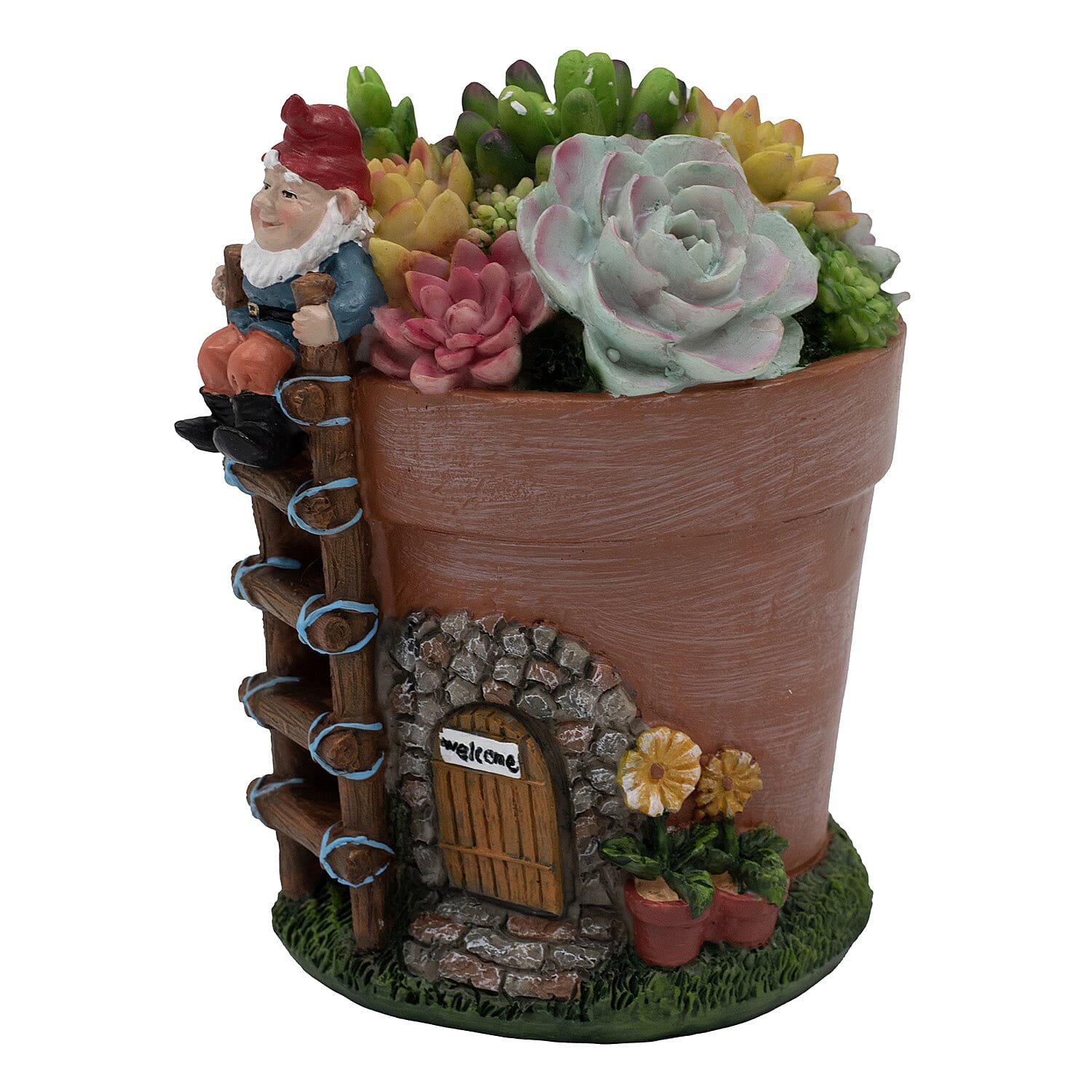 Garden Succulent Gnome House 7698778 6