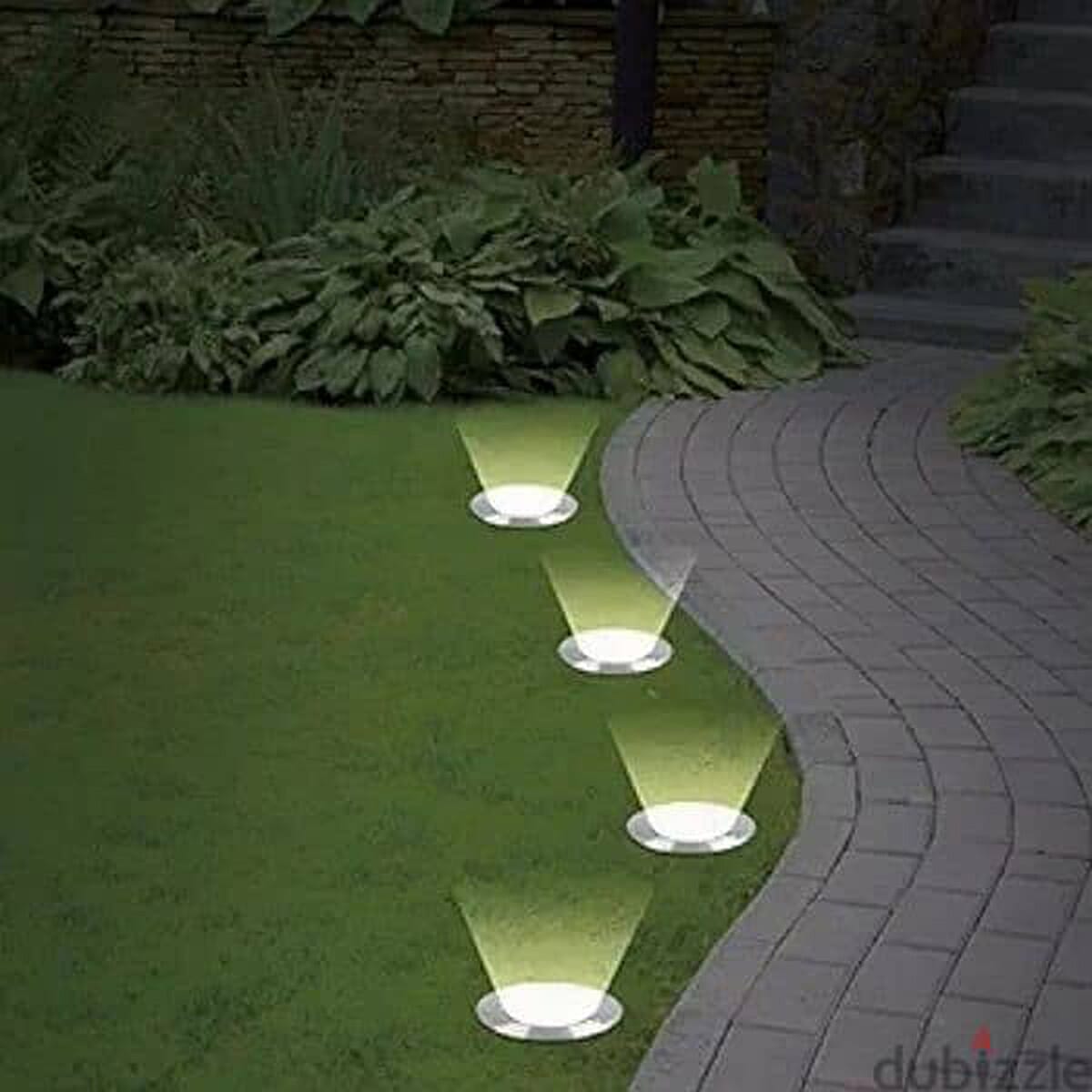 MAXXMEE Stainless Steel Solar Ground Lights - Set of 4 7840096 2
