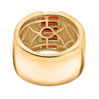 Garnet Cubic Zirconia Ring in Yellow Gold Plated 1.81 Ct.