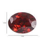 Garnet Cubic Zirconia Oval Shape Gemstone 1.6 Ct.