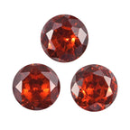 Garnet Cubic Zirconia Round Shape Gemstone 2.47 Ct.