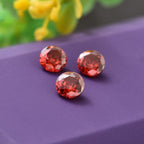 Garnet Cubic Zirconia Round Shape Gemstone 2.47 Ct.