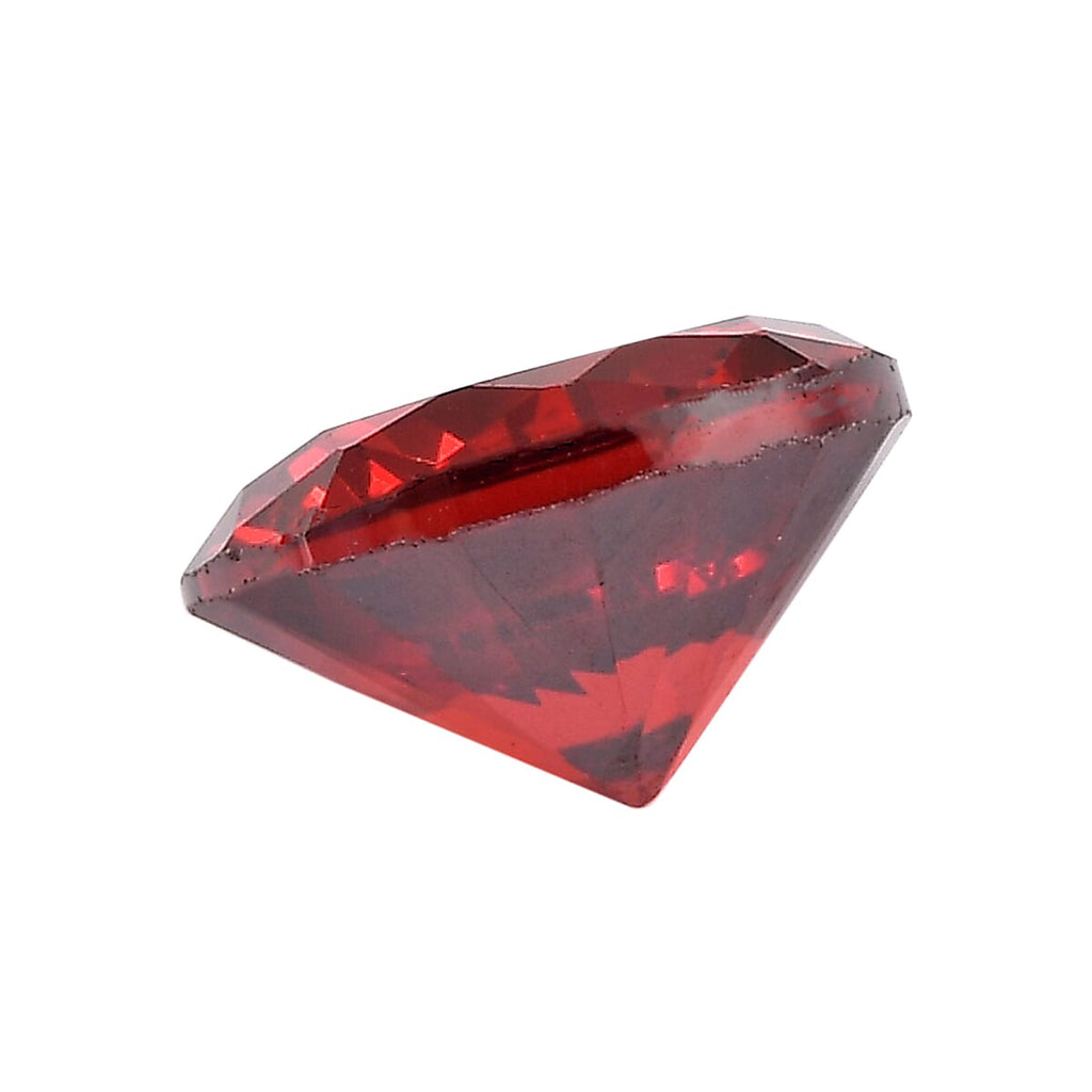 Garnet Cubic Zirconia Round Shape Gemstone 3.89 Ct.