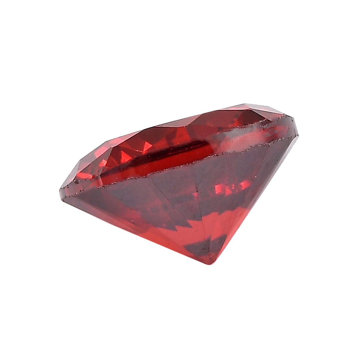 3.89 Ct. Set of 3 Garnet Cubic Zirconia Loose Gemstones in Round Shape 8062451 2