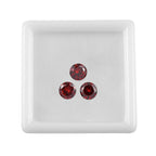 Garnet Cubic Zirconia Round Shape Gemstone 3.89 Ct.