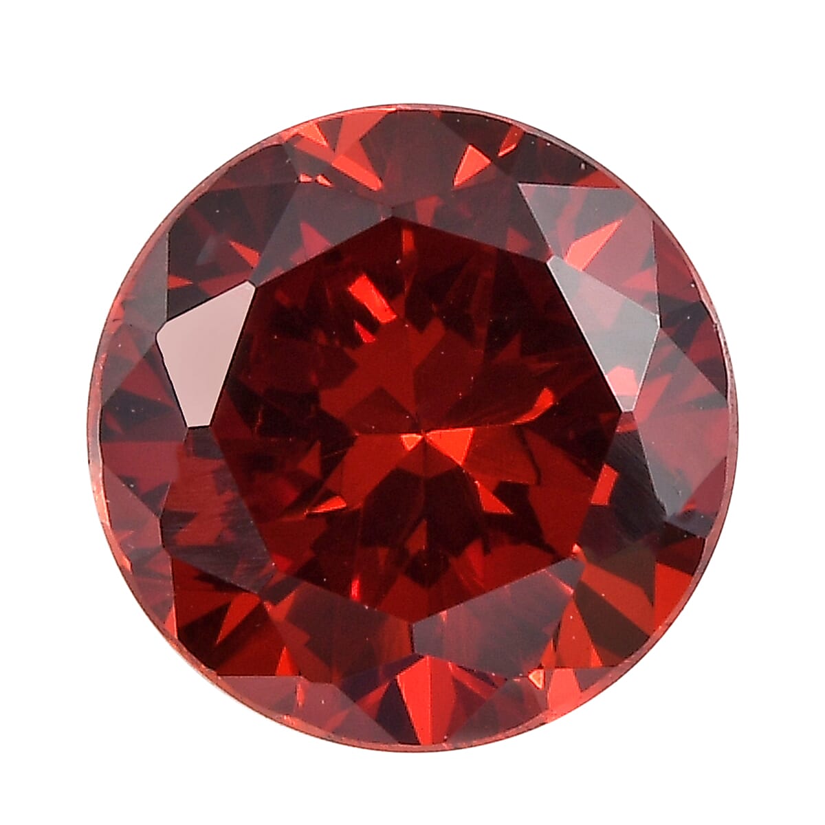 1.99 Ct. Garnet Cubic Zirconia Loose Gemstone in Round Shape 8062452 0