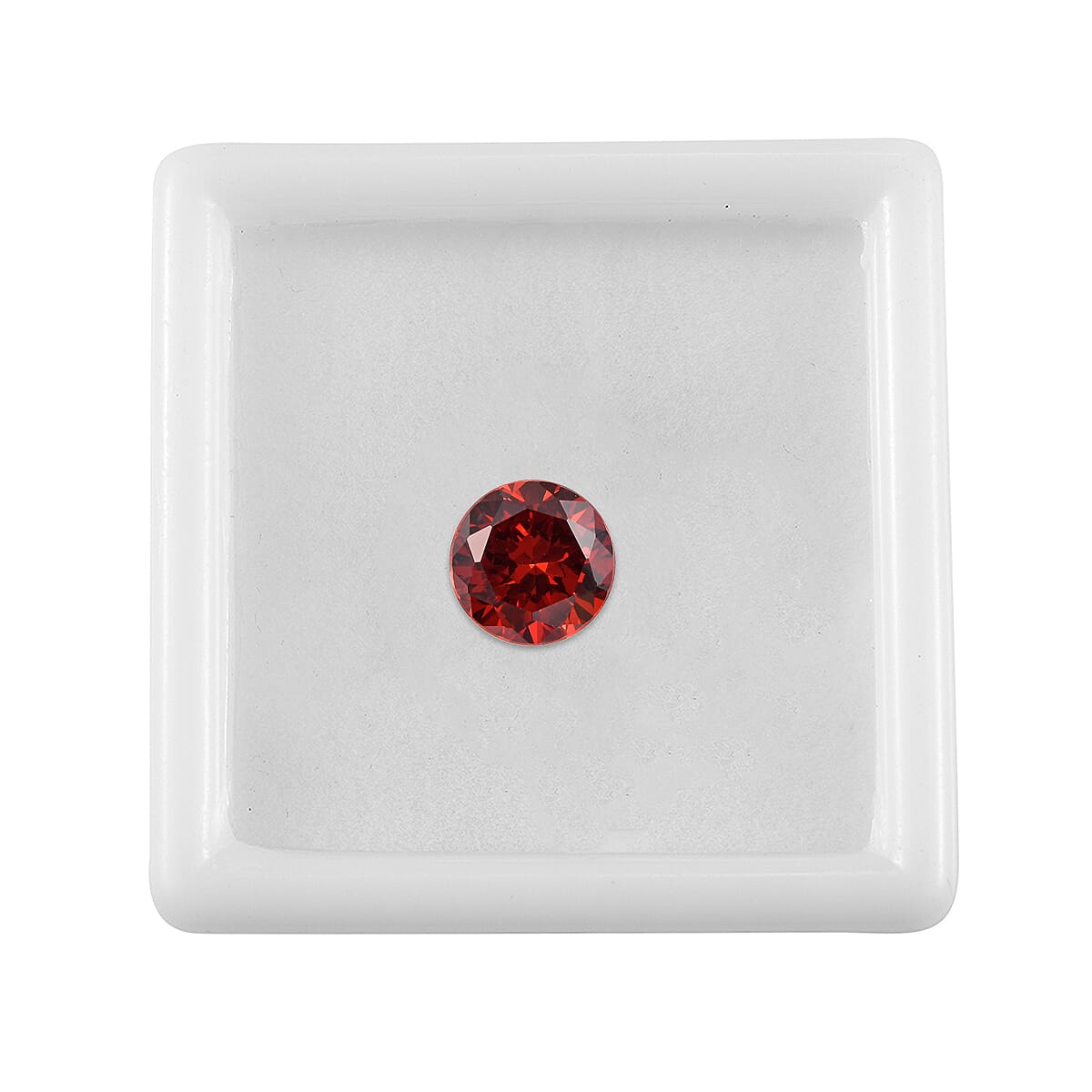 1.99 Ct. Garnet Cubic Zirconia Loose Gemstone in Round Shape 8062452 3