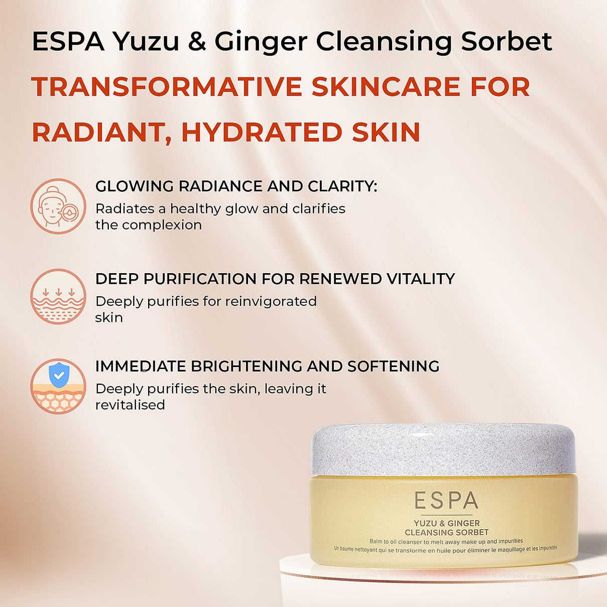 ESPA Yuzu and Ginger Cleansing Sorbet 100ml 7725361 2