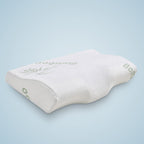 Cooling Gel Memory Foam Pillow with Bamboo Cover (Size 50x30x10 cm) - White