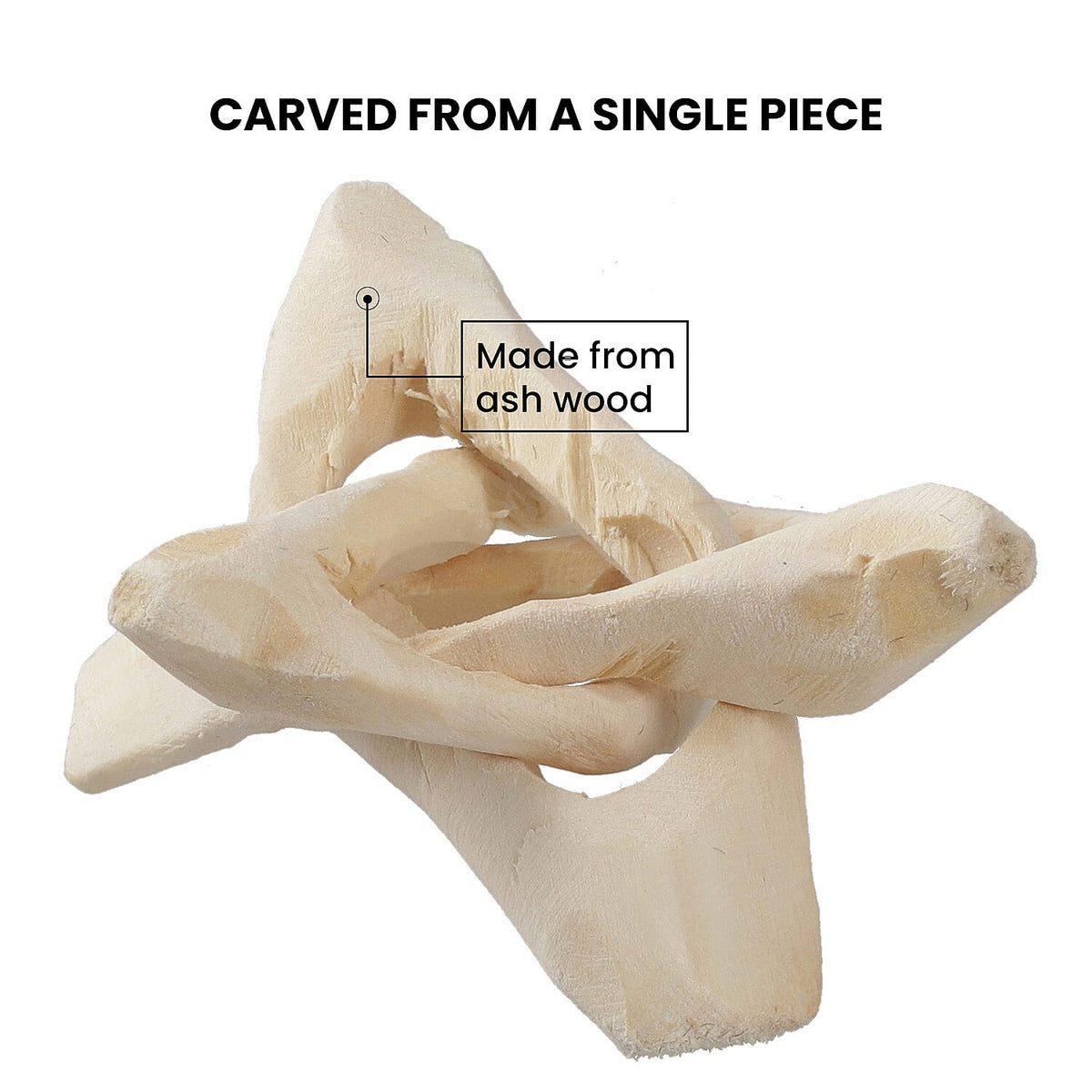 Gem Treasures - Handcrafted Wooden Tripod Stand - Natural Wood 7188842 5