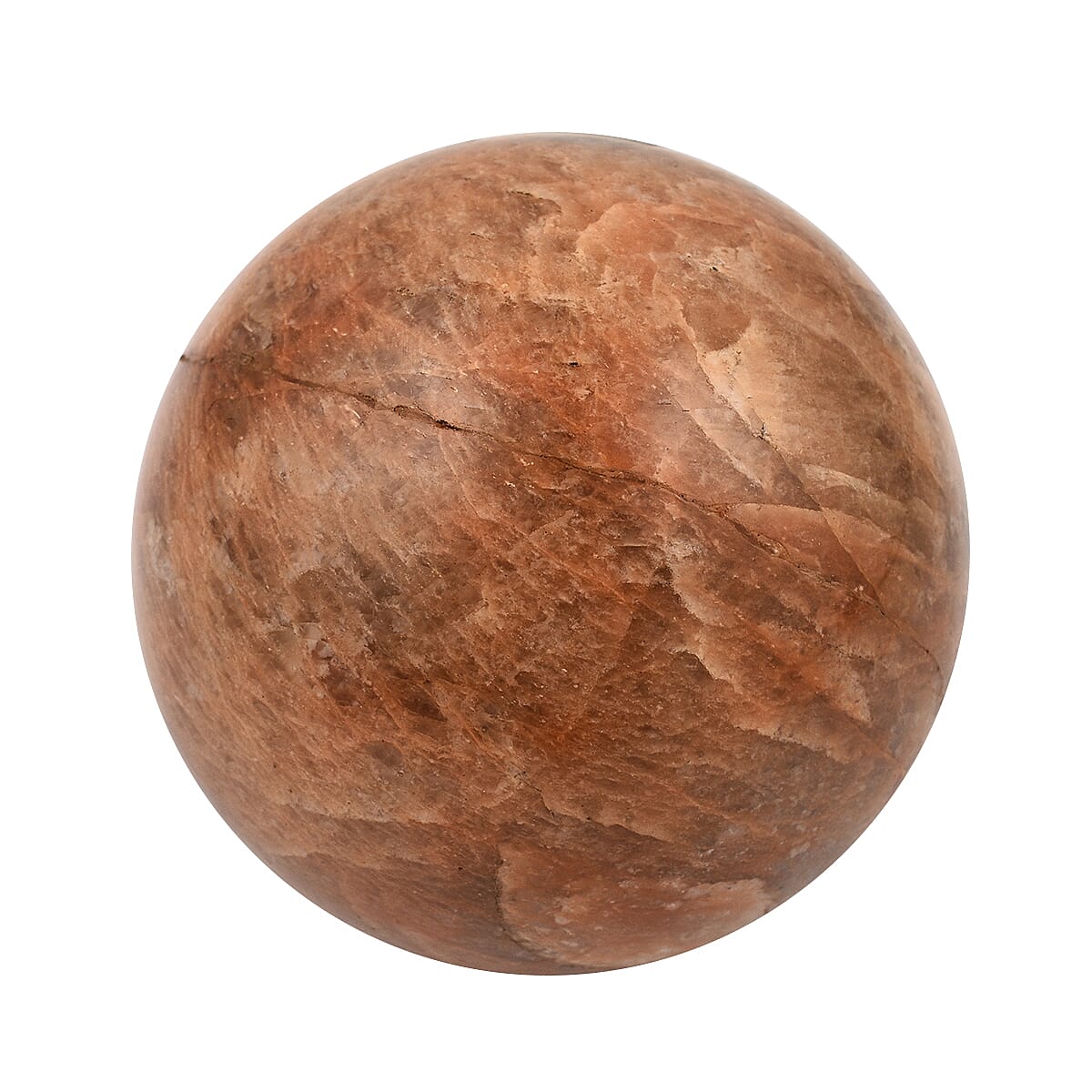 Gem Treasures - Peach Moonstone Sphere (2-3 inch) - Approx. 1400 Ct 6303252 0