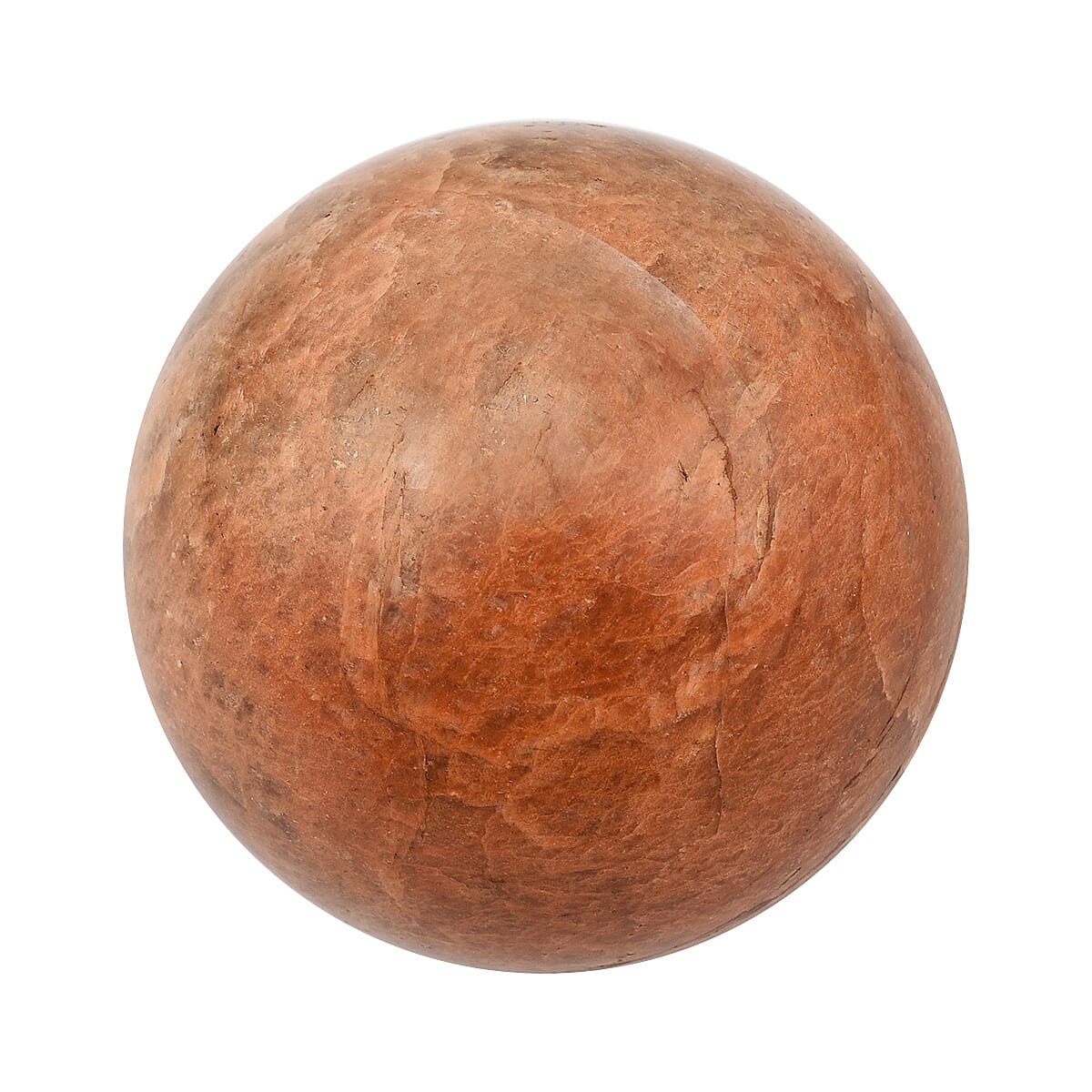 Gem Treasures - Peach Moonstone Sphere (2-3 inch) - Approx. 1400 Ct 6303252 2