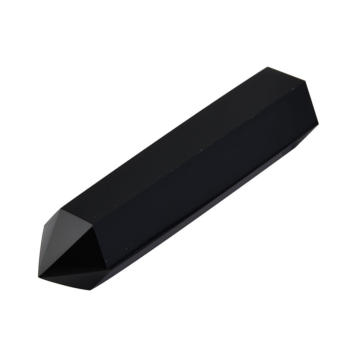 Gem Treasures - Pointed Black Obsidian Wand (Size 9x8 Cm) 280-450 Ct 7170380 4