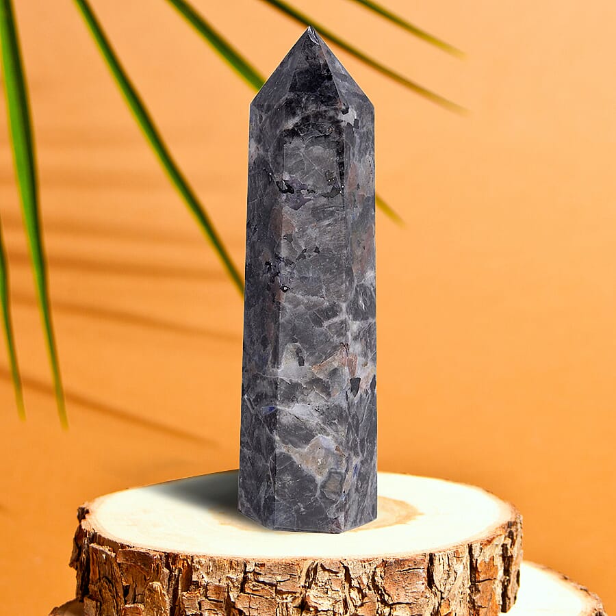 Gem Treasures - Pointed Yooperlite Tower (Size 9x2x2 Cm) - Grey 7170364 2