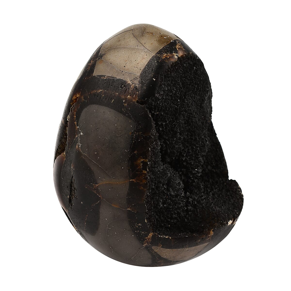 Gem Treasures - Septarian Dragon Egg (3-4 inches)- Approx. 1800 Ct 6303297 1