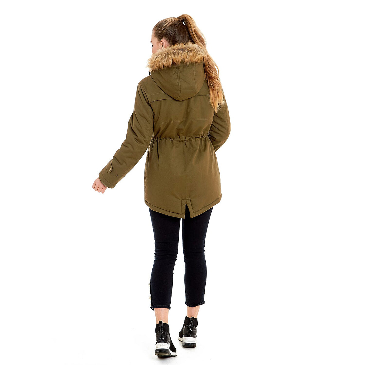 Gina Charlotte West Autumn Winter Jacket (Size 12) - Olive 7571742 1