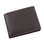 Genuine Leather Bi-Fold Men Wallet RFID (Size 23x9 cm) - Brown