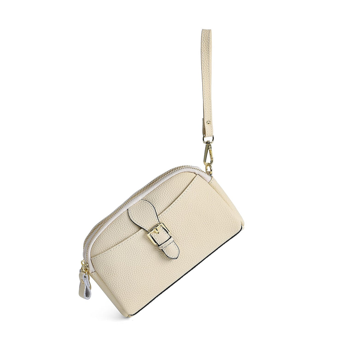 Genuine Leather Classic Crossbody Bag - Off White 8040399 5