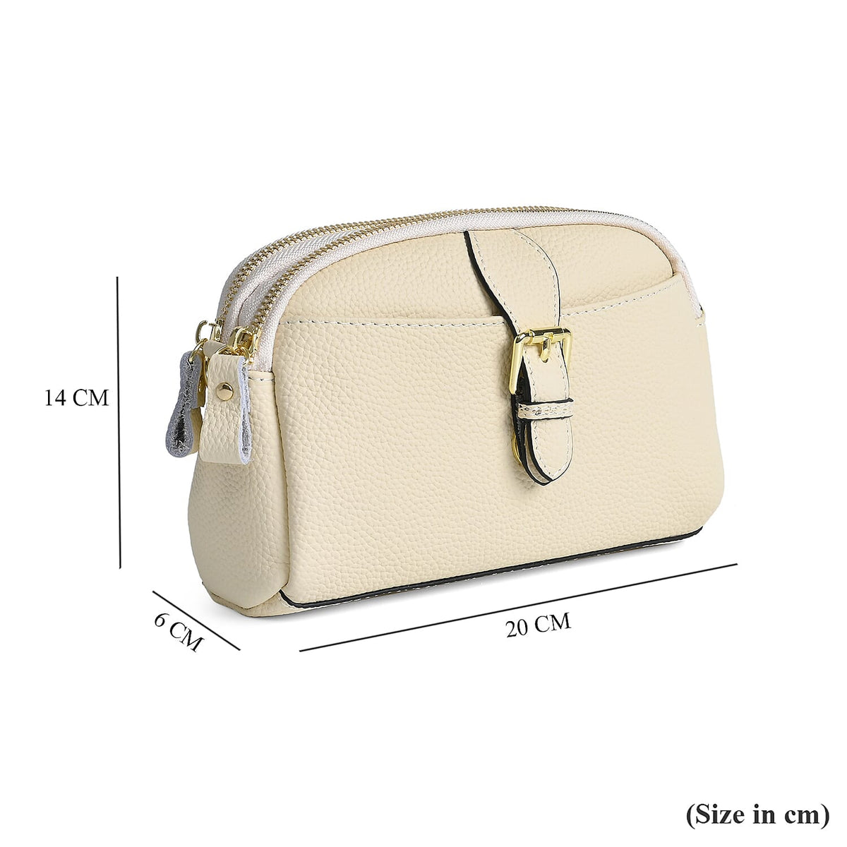 Genuine Leather Classic Crossbody Bag - Off White 8040399 9