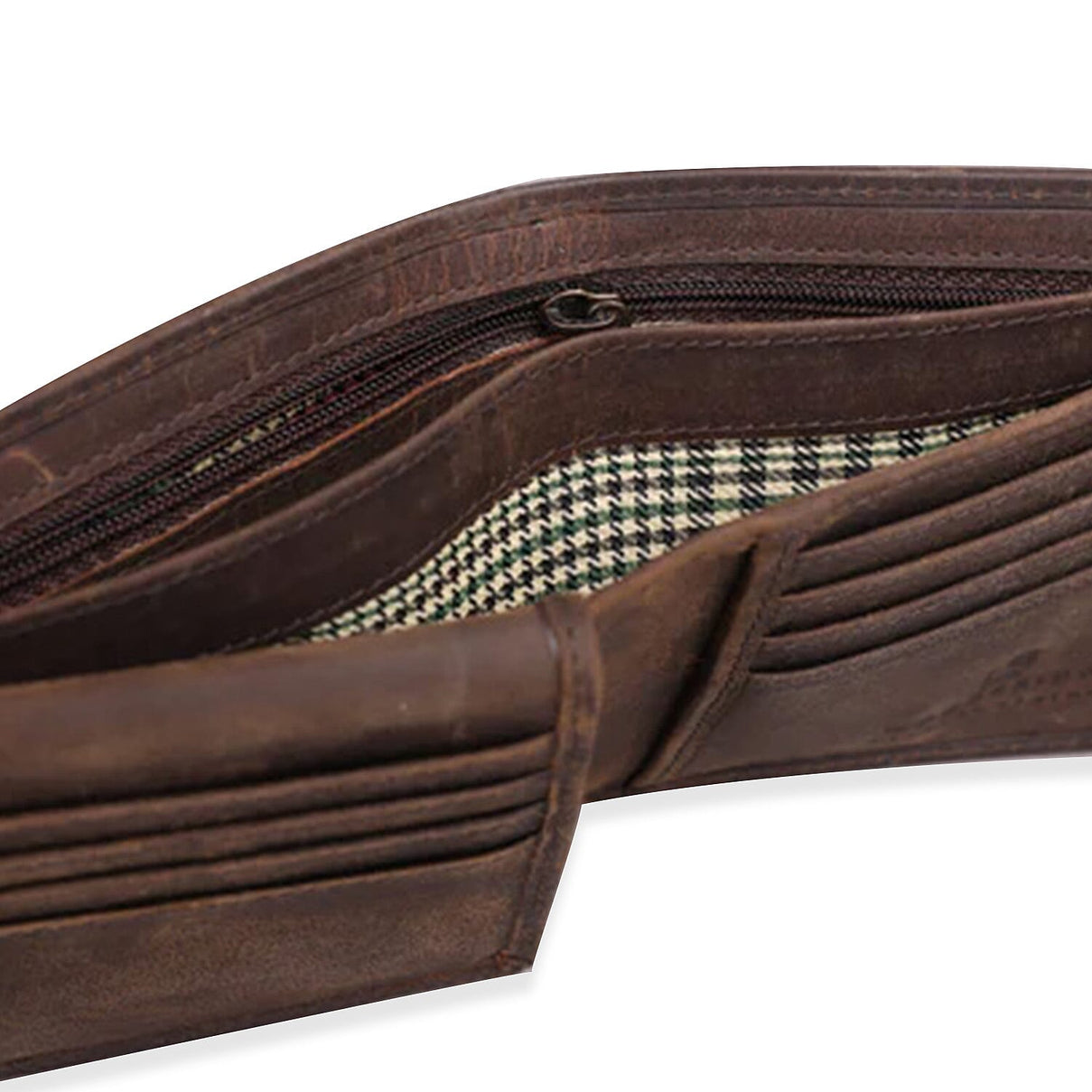 Genuine Leather Classic Everyday Essential RFID Wallet - Brown 8077109 4