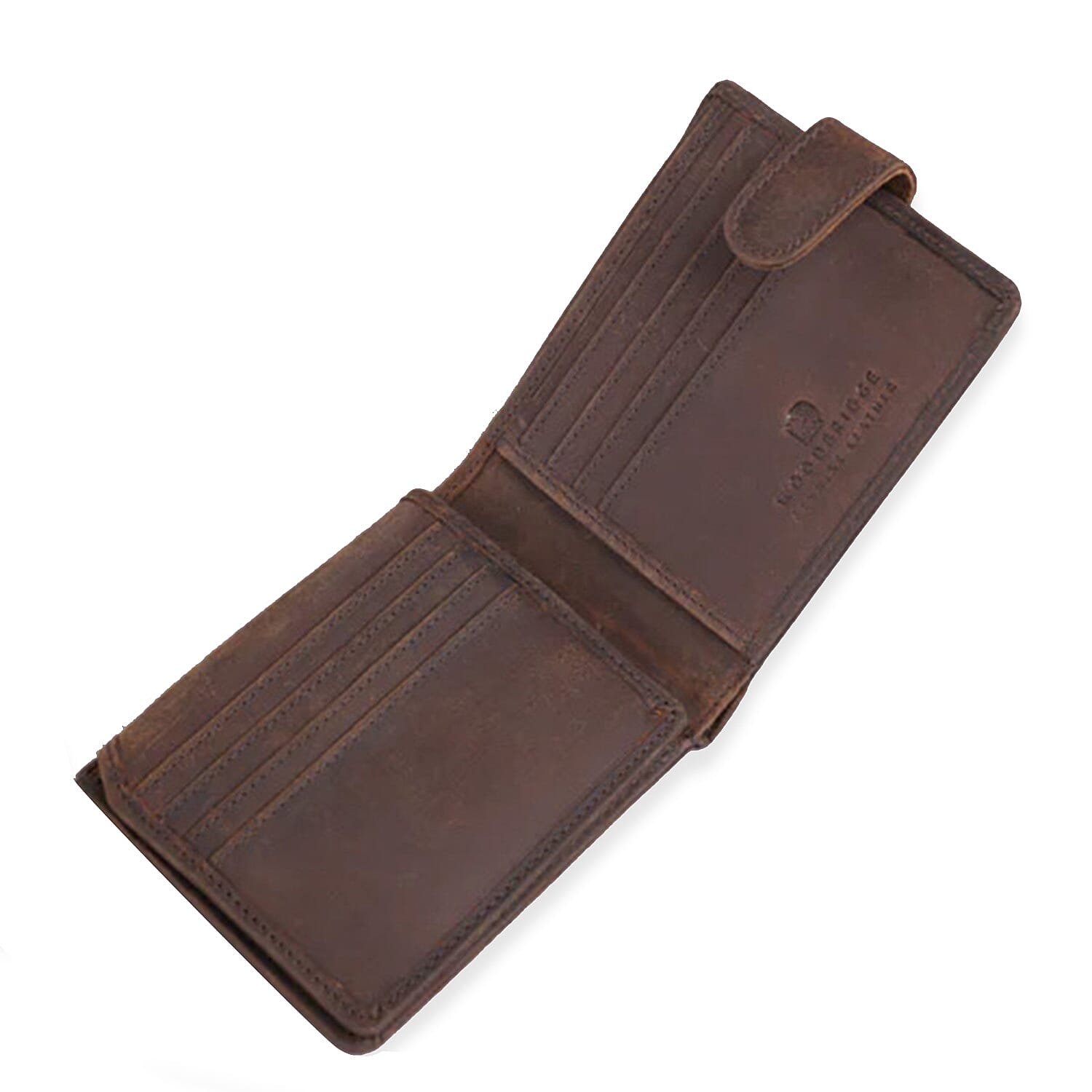Genuine Leather Classic Everyday Essential RFID Wallet - Brown 8077109 5