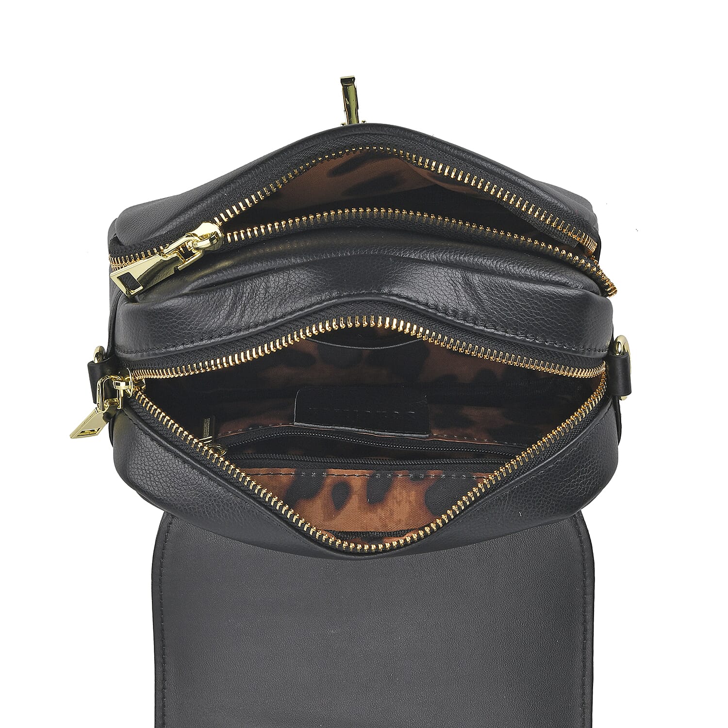 Sencilez Of Barcelona Genuine Leather Croc Embossed Crossbody Bag 7730327 5