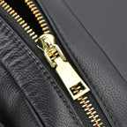 Sencilez Of Barcelona 100% Genuine Leather Croc Emobossed Crossbody Bag - Black