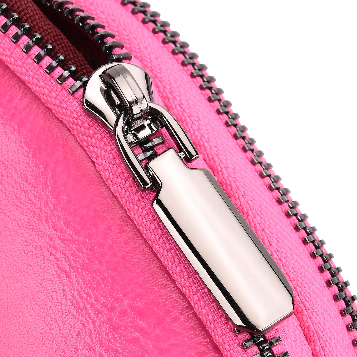Genuine Leather Mini Messenger Crossbody Bag With Adjustable Strap - Rose Pink 8070548 5