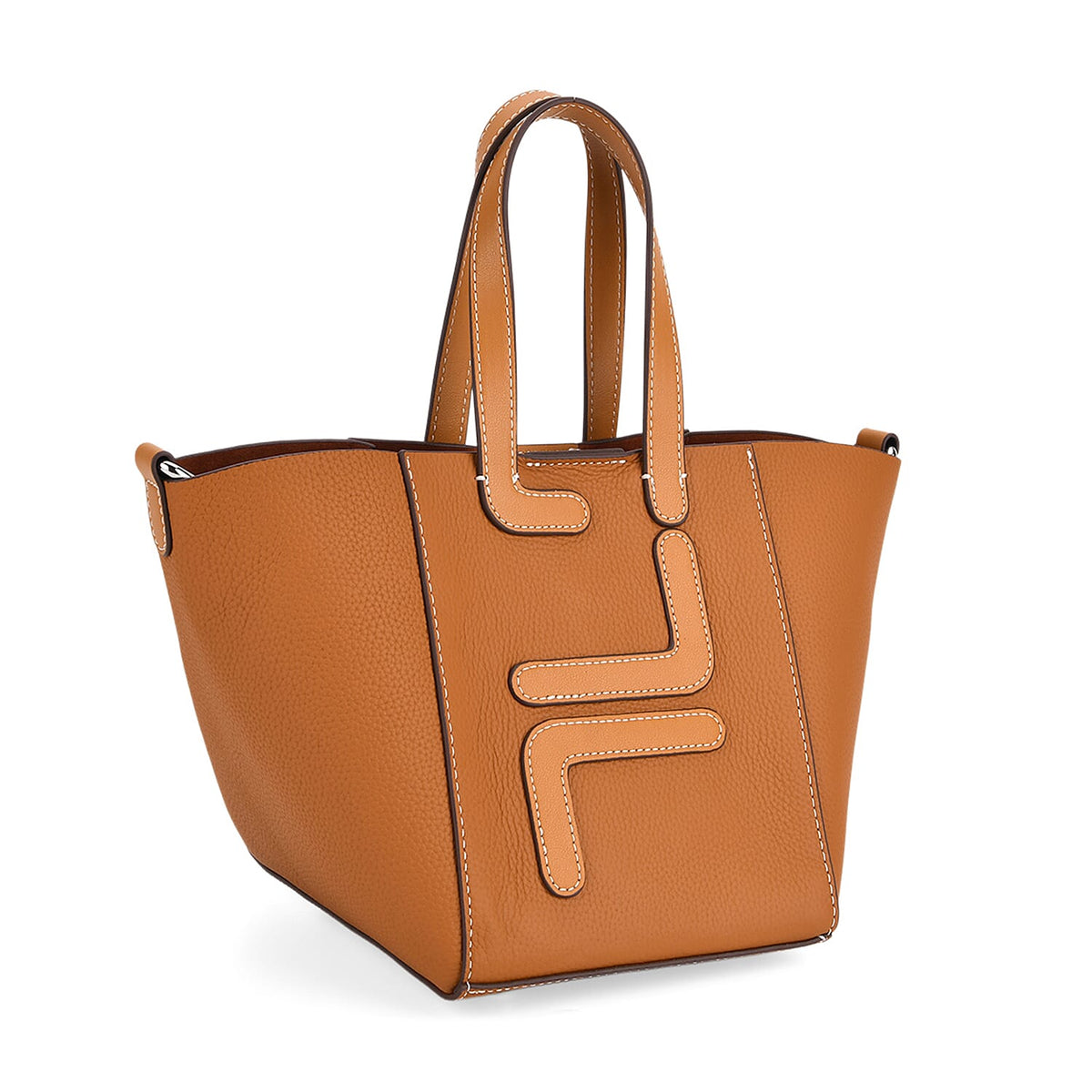 Set of 2 Genuine Leather Bucket Bag and Pouch V32520738 8